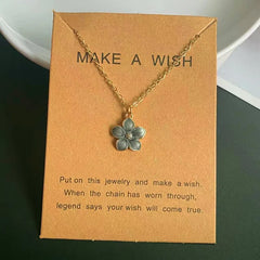 Flower Pendant Necklace Korean Fashion Cute Romantic Choker Necklace