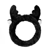 Face Wash Makeup Soft Coral Fleece Elastic Headband Head Wrap Cute Rabbit Bow