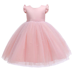 Girls Princess Tulle Big Bow Wedding 2-10 Years