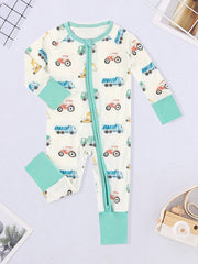 Newborn Infant Baby Boys & Girls Onepiece Bear Print Long Sleeve Rompers 0-18m
