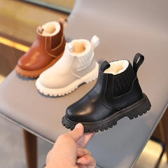 Winter Kids Boots Super Warm Leather Boys Girls Shoes