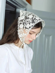 Woven Floral Lace Hair Scarf Wraps Headband Hair Accessories