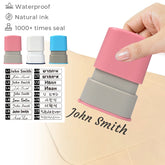 Self-inking cloth stamp refillable for Customization Kid Name /Brand /Company Name /Logo