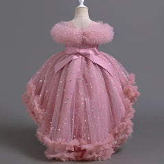 Girls Fashion Flower Sleeveless Lace Dress for weddings 2-12 Years