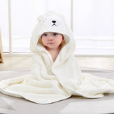 Soft Newborn Baby Hooded Bathrobe Towel, Toddler Blanket Sleeping Swaddle Wrap