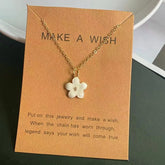 Flower Pendant Necklace Korean Fashion Cute Romantic Choker Necklace