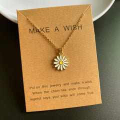 Flower Pendant Necklace Korean Fashion Cute Romantic Choker Necklace