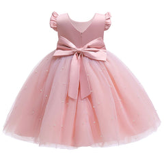 Girls Princess Tulle Big Bow Wedding 2-10 Years