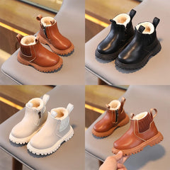 Winter Kids Boots Super Warm Leather Boys Girls Shoes
