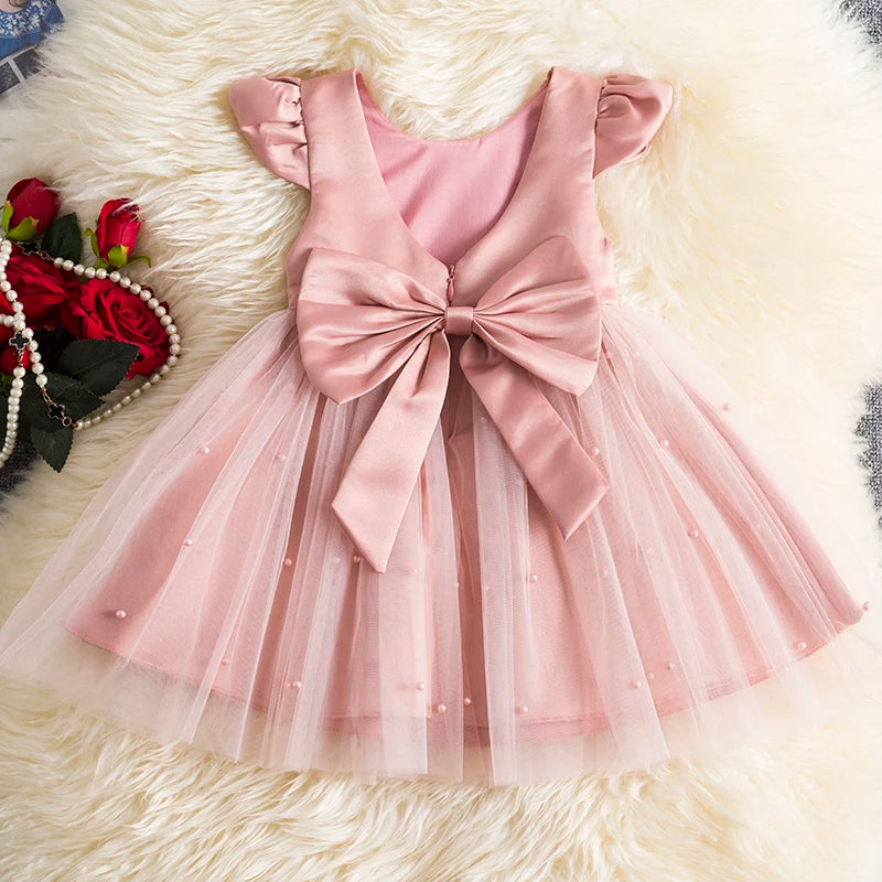 Girls Toddler Elegant Tutu Fluffy Lace Dress 1-5 Y