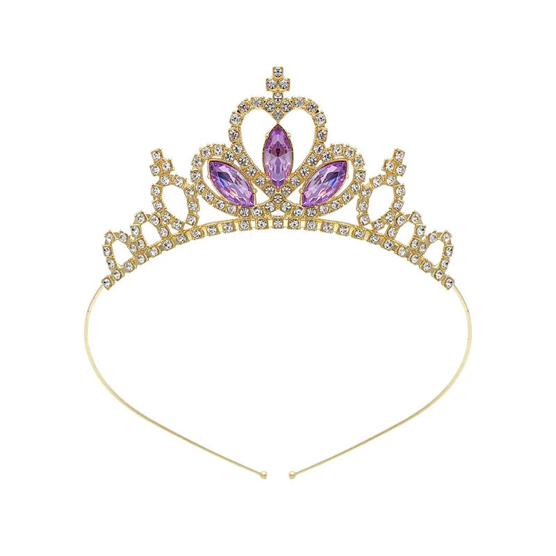 Girls Rhinestone Tiara Princess Headband Birthday Accessories Wedding Hair Jewelry
