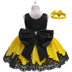 Children Flower Tutu Dress For 1-10 Years Girls Wedding Birthday Party Princess Dresses Kids Lace Gown Costume Clothing Vestidos