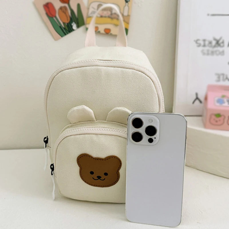 Cartoon Animal Toddler Backpacks Children Bags Canvas Kids Bags Cute Waterproof Child Scholl Bag Teenager Backpack for Girl Boy