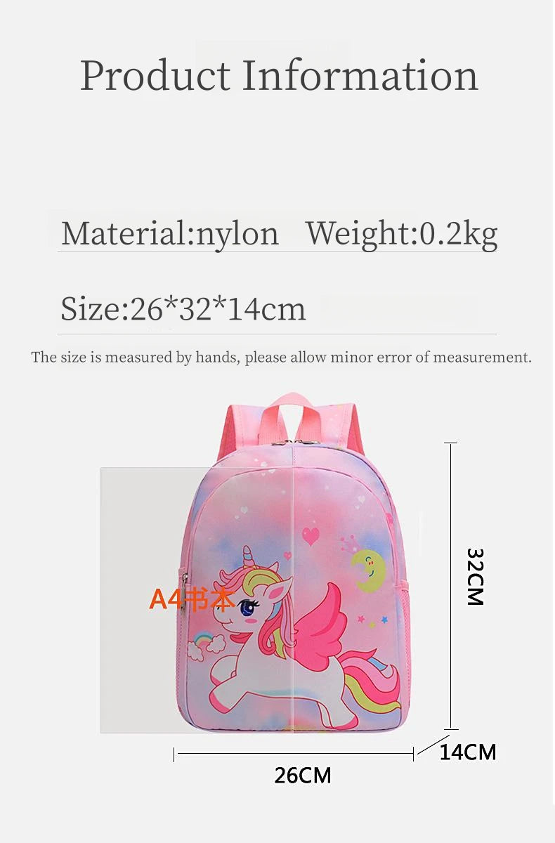 2023 Baby Girls 2-6 Years Old kids Engineering Backpack Cartoon School Backpack Kids Kindergarten Small School Bag Cute Backpack