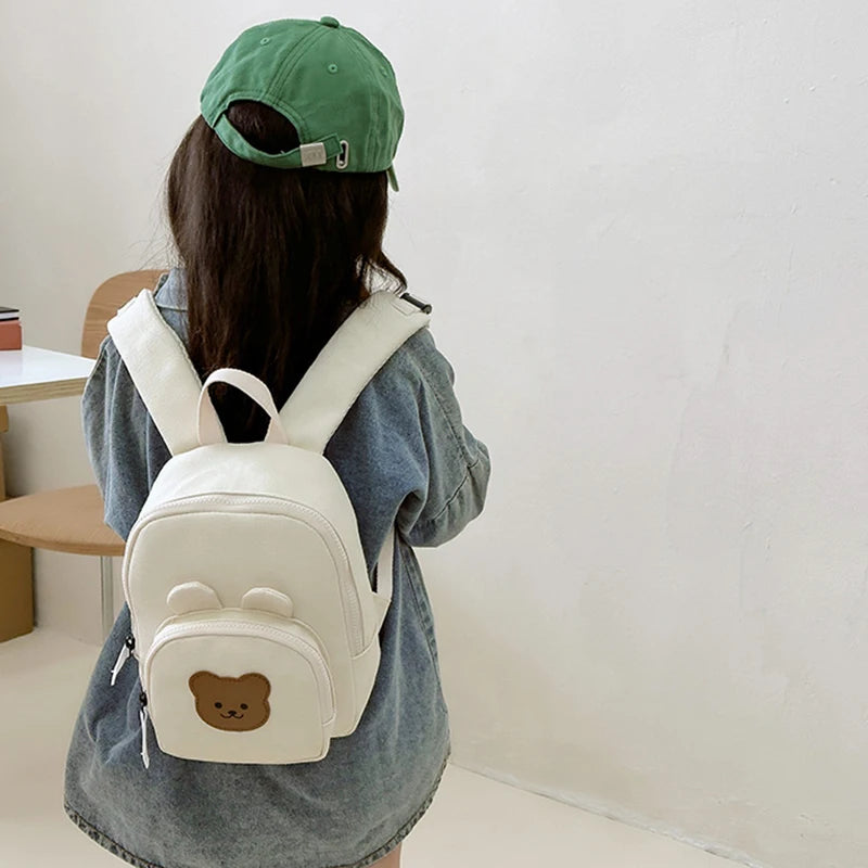 Cartoon Animal Toddler Backpacks Children Bags Canvas Kids Bags Cute Waterproof Child Scholl Bag Teenager Backpack for Girl Boy